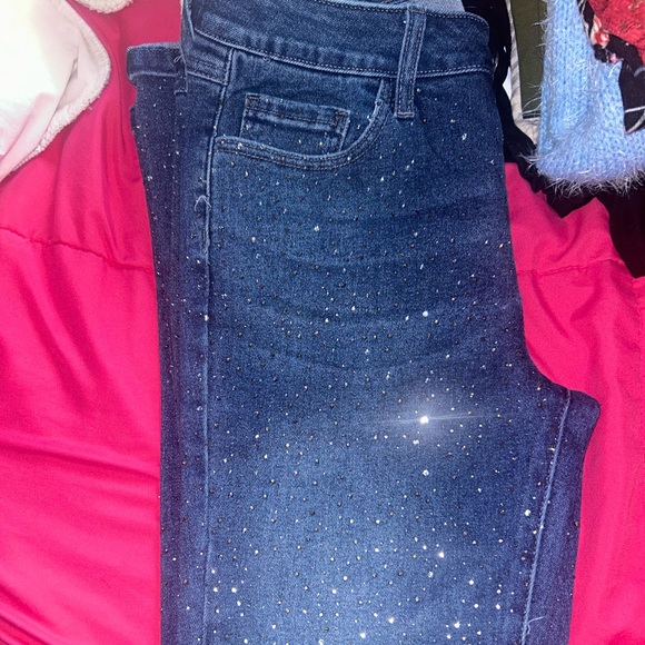 Rhinestone Boot cut Jeans - Picture 1 of 2